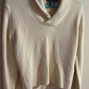 Ralph Lauren Cream Cowl Neck Sweater